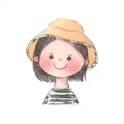 临摹素材萌萌的水彩小头像