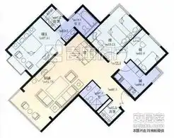 京城第一物业万科星园经典三居室户型,超低价出售