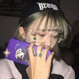 斯文败类紫色头像,拿走不谢