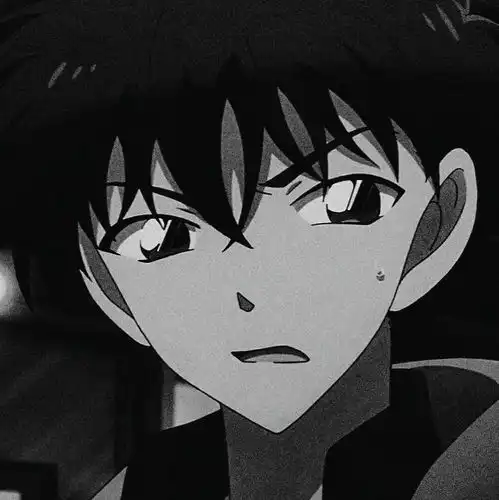 黑白动漫男生头像总有几个蠢货是我不能抛弃的朋友