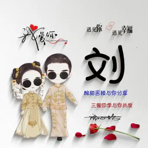 姓氏微信头像简约质感情侣签名头像,三十五张精心为您设计