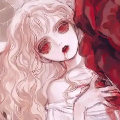 丧头像女动漫嗜血特别颓废丧的女生头像