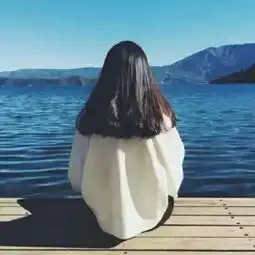 静静的海边的美拍