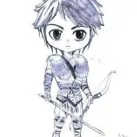 情侣头像素描的