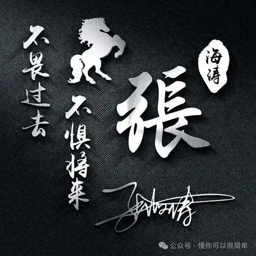 2025姓氏头像做好了,50张新年签名头像,请查收