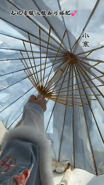 二十四节气古风伞,搭配汉服常服都很好看汉服少女必备呀