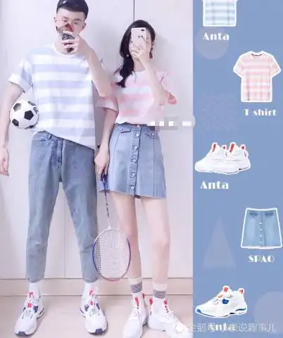 最近火了半袖情侣装,搭配情侣鞋,每一组都能甜掉牙,忒好看