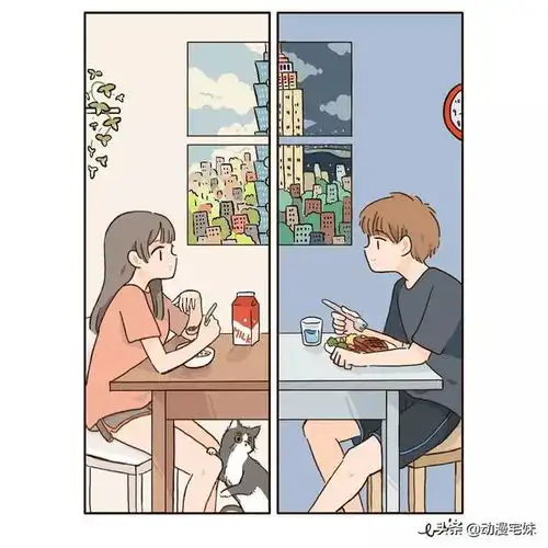 一则关于异地恋的插画,看酸也看哭了我