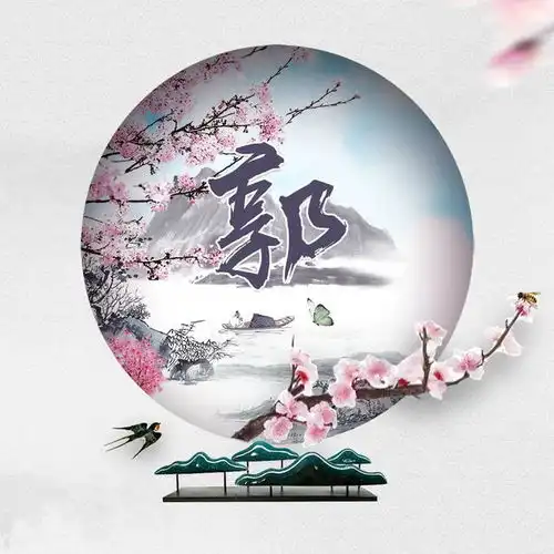 用你的姓氏姓名制作头像,20款水墨中国风微信头像,有你喜欢的吗