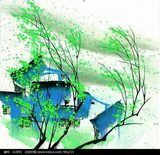 水墨风格之春图片免费下载红动网