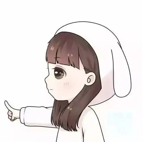 卡通手绘情侣头像