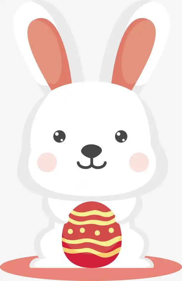 白色复活节彩蛋兔子白兔元素免抠png设计图片免费下载页面网页平面电商创意素材q版人物素材