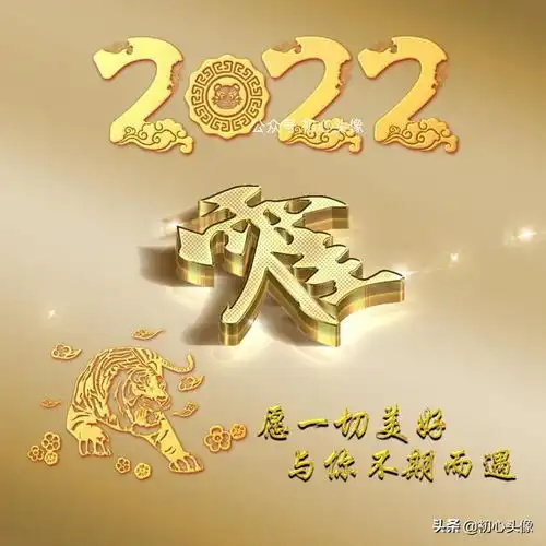 2022虎年姓氏微信头像,愿一切美好,与你不期而遇