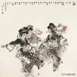 陈玉先的舞蹈水墨画欣赏