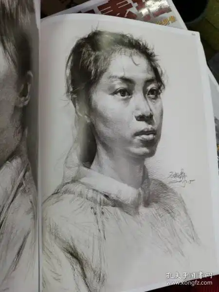 素描现场极度教学头像石桐瑞王东阁倪凤娣从结构到大关系线性人物五官解析基础教程高艺联考人像教材临摹本