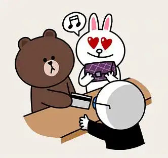 旖旎的相册布朗熊和可妮兔