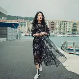复古连衣裙2016夏季高端女装欧美风蕾丝透堆糖,美图壁纸兴趣社区