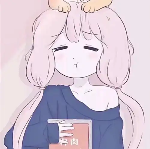 情侣头像男孩弯腰女孩踮脚距离会更近