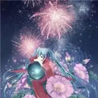 日漫烟花情侣头像微信头像图片大全