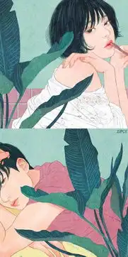 插画师笔下的恋人,夏日里的小情愫时尚频道