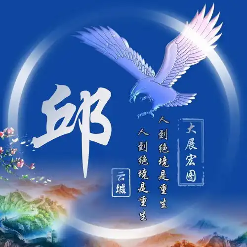 你该换个微信头像了,雄鹰展翅鹏程万里姓氏头像,请查收带走