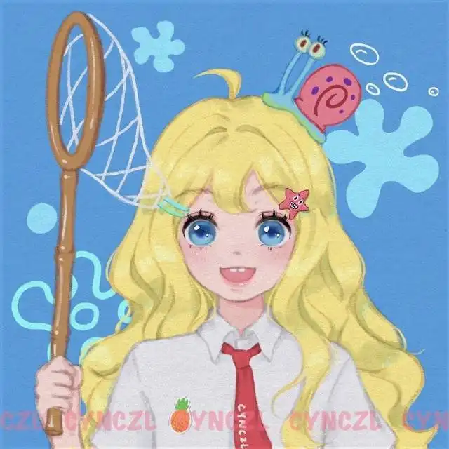 画师绘制海绵宝宝性转拟人,派大星变小帅哥,又脑补一出甜蜜大戏