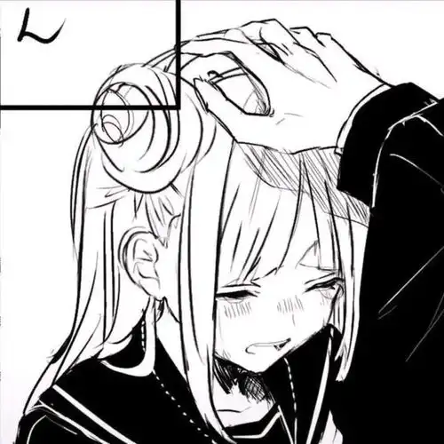 黑白漫画情头︱超可
