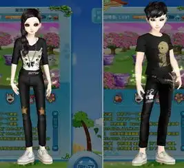 炫舞新品情侣服饰搭配猫饰服装搭配
