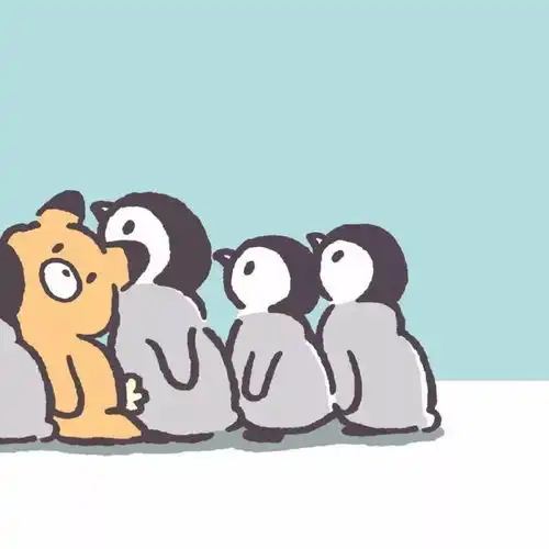 来和我换情侣头像鸭