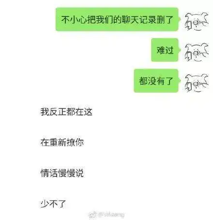 情侣聊天记录曝光分分钟暴击单身狗