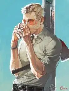 插画丨这个大叔,撩人