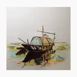 晚霞钢笔淡彩