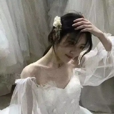 婚纱头像女生唯美穿婚纱礼服的女生头像霸气冷艳