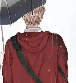 求另一张情侣头像图片一个男孩为女孩撑伞男孩的半身淋湿了背面卡通