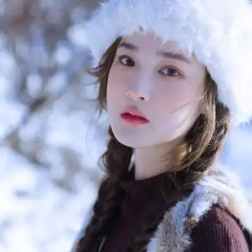雪地漂亮女生头像