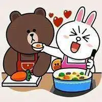 line可妮兔情侣头像超可爱可妮兔情头图片