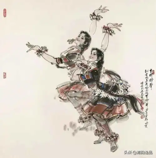 陈玉先的舞蹈水墨画