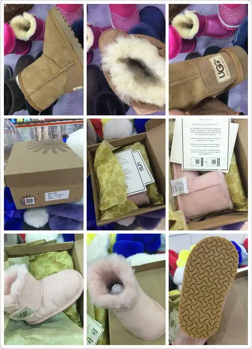 ugg羊皮毛一体雪地靴情侣款宝宝款已...