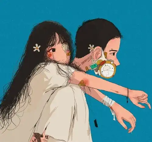 插画分享个性随意的态度