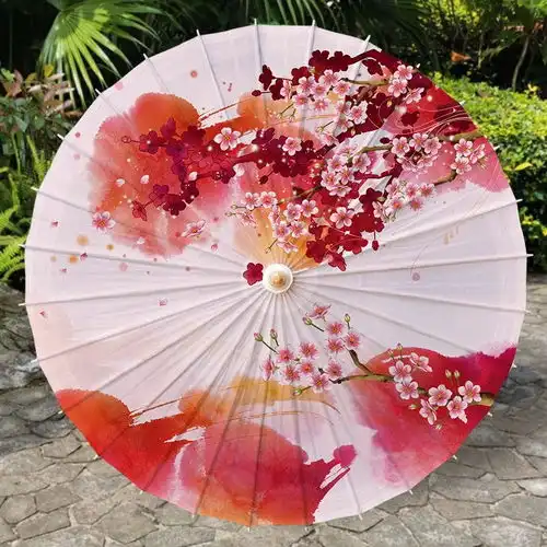 高颜值古风防雨油纸伞,配汉服简直不要太好看