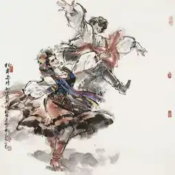 陈玉先水墨欣赏中国著名国画家美术家,展现56个民族艺术