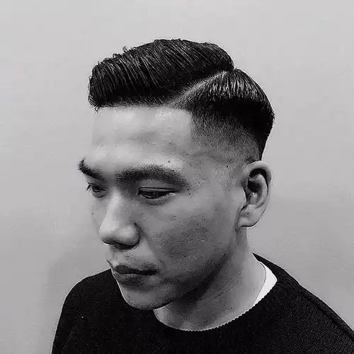 最流行的男士油头发型