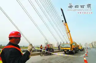 兰州银滩大桥进行景观美化工程