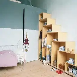 儿童墙面的聪明储物