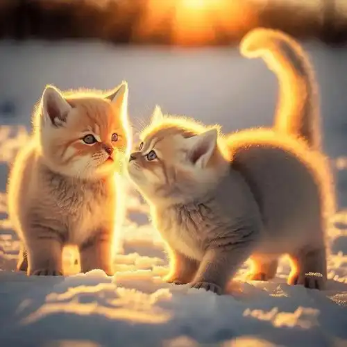 可爱猫咪头像系列之当然要成双成对哇