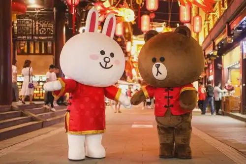 限时1个月linefriends家族闪现豫园