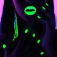 qq头像星星的眼睛眨呀眨女生霸气荧光局部发光