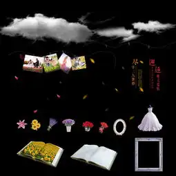 大白云婚纱花朵相框花瓣psd分层元...图片设计素材高清其他模板下载14.79mbqq592832d2分享其他大全