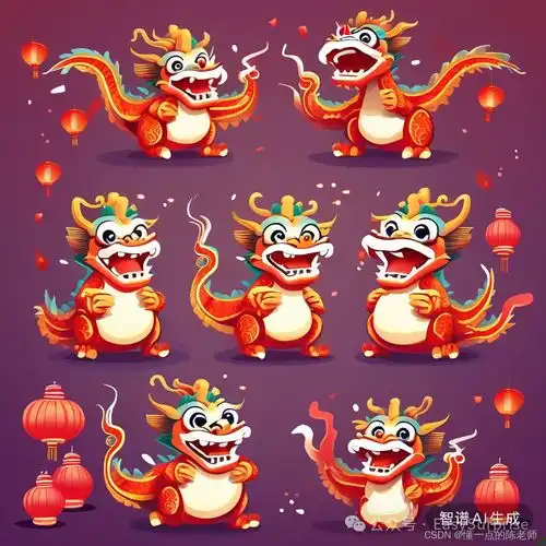 ai绘画工具画画小白也能做出龙年表情包