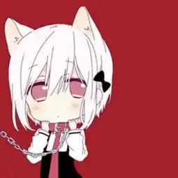 q版情侣头像一左一右超萌身穿白纱只为等你